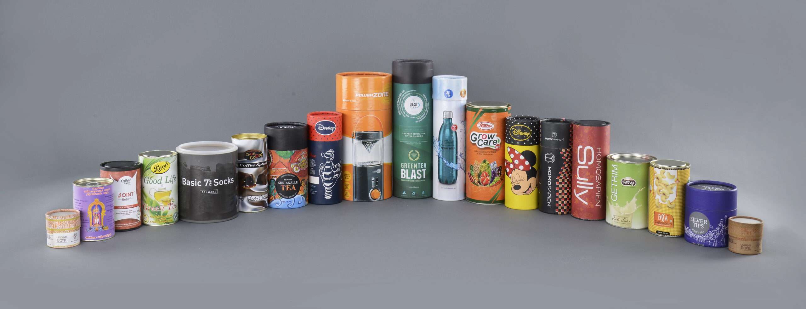 Custom Eco-Friendly Cardboard Paper Canister